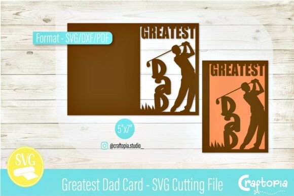 Download Greatest Dad Card – SVG Cutting File - Cutting file Collection