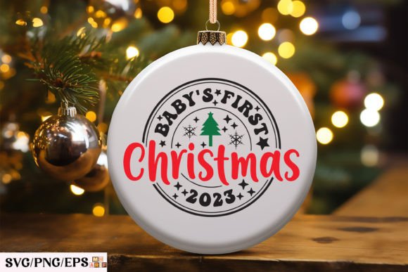Download Baby's First Christmas 2023 SVG Design - Christmas 2023 svg Collection