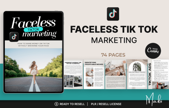 Download Faceless TIKTOK Marketing, Canva EBook - Tiktok Collection