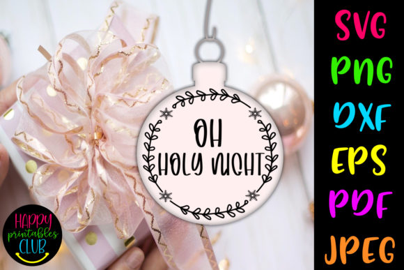 Download Christmas Round Ornaments SVG- Oh Holy - Christmas round ornaments svg Collection