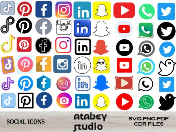 Download Social Media Icons Fecebook Tiktok Logos - Tiktok Collection