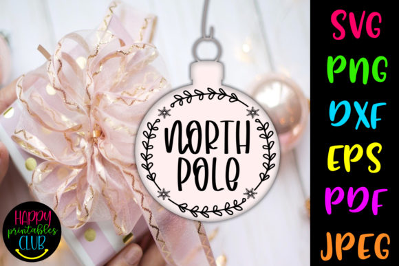 Download Christmas Round Ornaments SVG-North Pole - Christmas round ornaments svg Collection