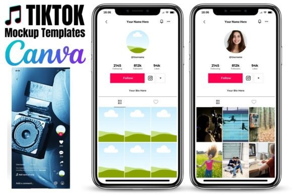 Download Mockup for Tiktok Templates Canva Editable - Tiktok Collection