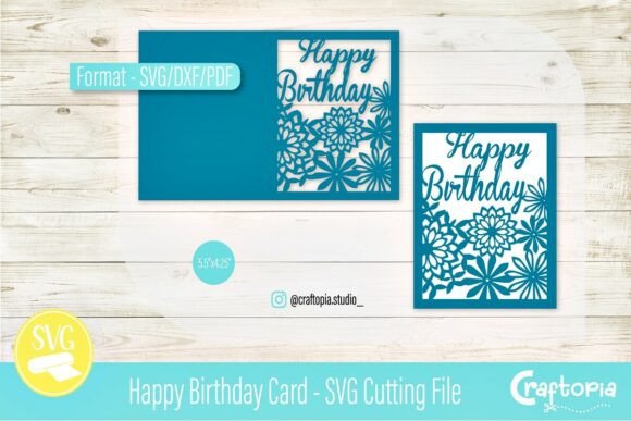 Download Happy Birthday Card – SVG Cutting File - Cutting file Collection